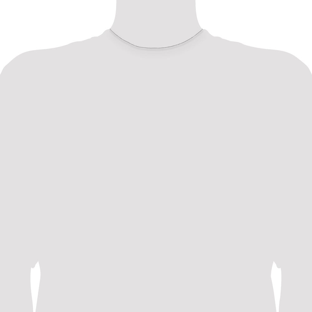 Sterling Silver .6mm Box Chain Necklace 14"-30" - Product Photo