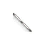 Sterling Silver .6mm Box Chain Necklace 14"-30" - Product Photo