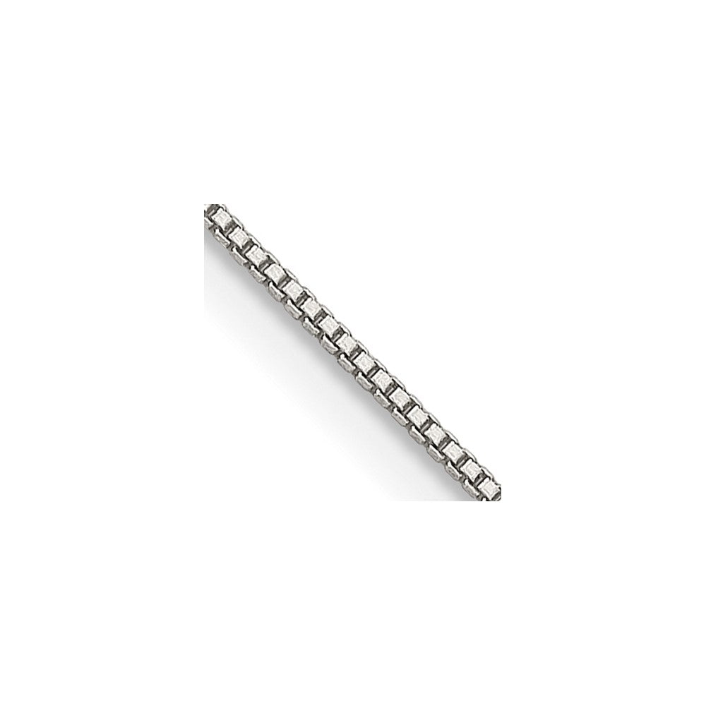 Sterling Silver .6mm Box Chain Necklace 14"-30" - Product Photo