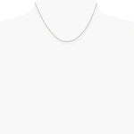 Sterling Silver Rhodium-plated .6mm Box Chain Necklace 14"-30" - Product Photo