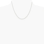 Sterling Silver Rhodium-plated .6mm Box Chain Necklace 14"-30" - Product Photo