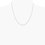 Sterling Silver Rhodium-plated .6mm Box Chain Necklace 14"-30" - Product Photo