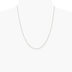 Sterling Silver Rhodium-plated .6mm Box Chain Necklace 14"-30" - Product Photo