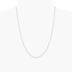 Sterling Silver Rhodium-plated .6mm Box Chain Necklace 14"-30" - Product Photo