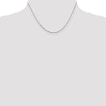 Sterling Silver Rhodium-plated .8mm Box Chain Necklace 14"-30" - Product Photo