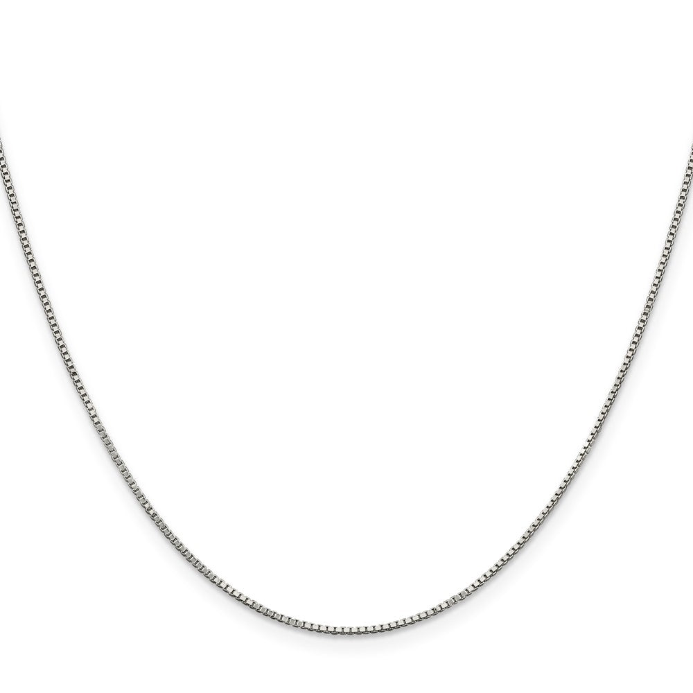 Sterling Silver .9mm Box Chain Necklace 14"-42" - Product Photo