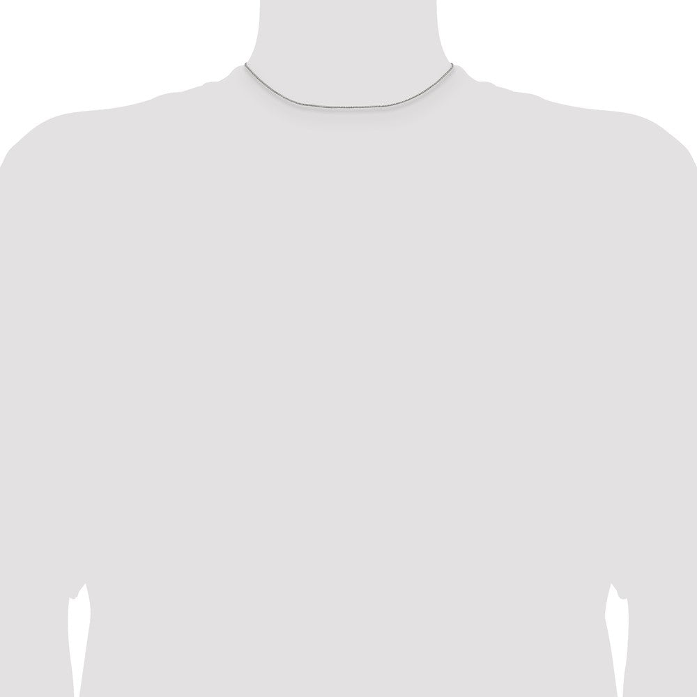 Sterling Silver .9mm Box Chain Necklace 14"-42" - Product Photo