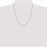 Sterling Silver .9mm Box Chain Necklace 14"-42" - Product Photo