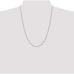 Sterling Silver .9mm Box Chain Necklace 14"-42" - Product Photo