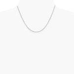Sterling Silver Rhodium-plated .9mm Box Chain Necklace 14"-30" - Product Photo