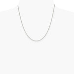 Sterling Silver Rhodium-plated .9mm Box Chain Necklace 14"-30" - Product Photo