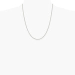 Sterling Silver Rhodium-plated .9mm Box Chain Necklace 14"-30" - Product Photo