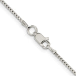 Sterling Silver 1.25mm Box Chain Necklace 16"-42" - Product Photo