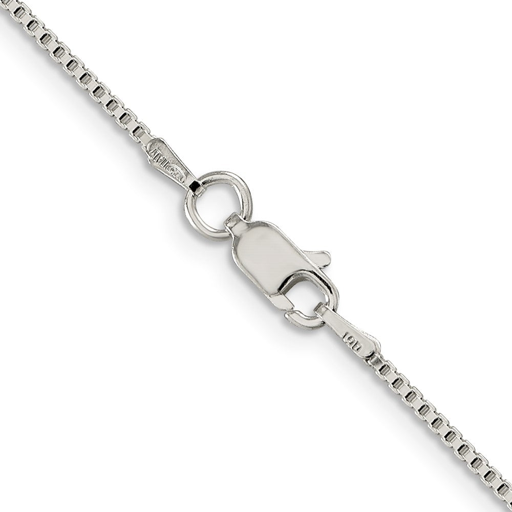 Sterling Silver 1.25mm Box Chain Necklace 16"-42" - Product Photo