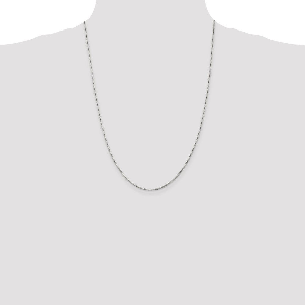 Sterling Silver 1.25mm Box Chain Necklace 16"-42" - Product Photo