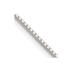 Sterling Silver 1.25mm Box Chain Necklace 16"-42" - Product Photo