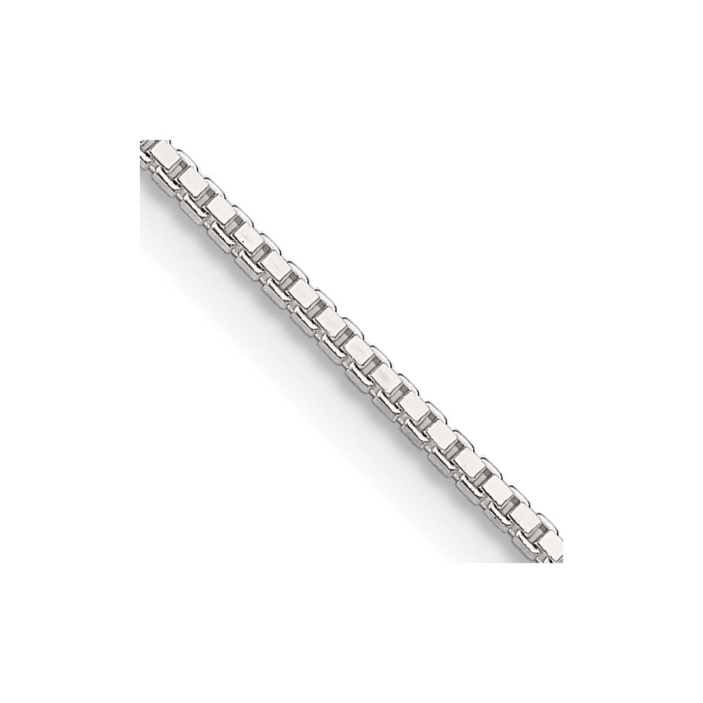 Sterling Silver 1.25mm Box Chain Necklace 16"-42"
