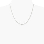 Sterling Silver Rhodium-plated 1.25mm Box Chain Necklace 16"-30" - Product Photo