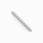 Sterling Silver Rhodium-plated 1.25mm Box Chain Necklace 16"-30" - Product Photo