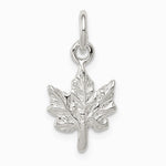 Sterling Silver Maple Leaf Charm - Product Photo