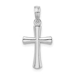 Sterling Silver Polished Cross Pendant - Product Photo