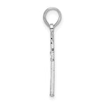 Sterling Silver Rhodium-plated All-over Diamond-cut Latin Cross Pendant - Product Photo