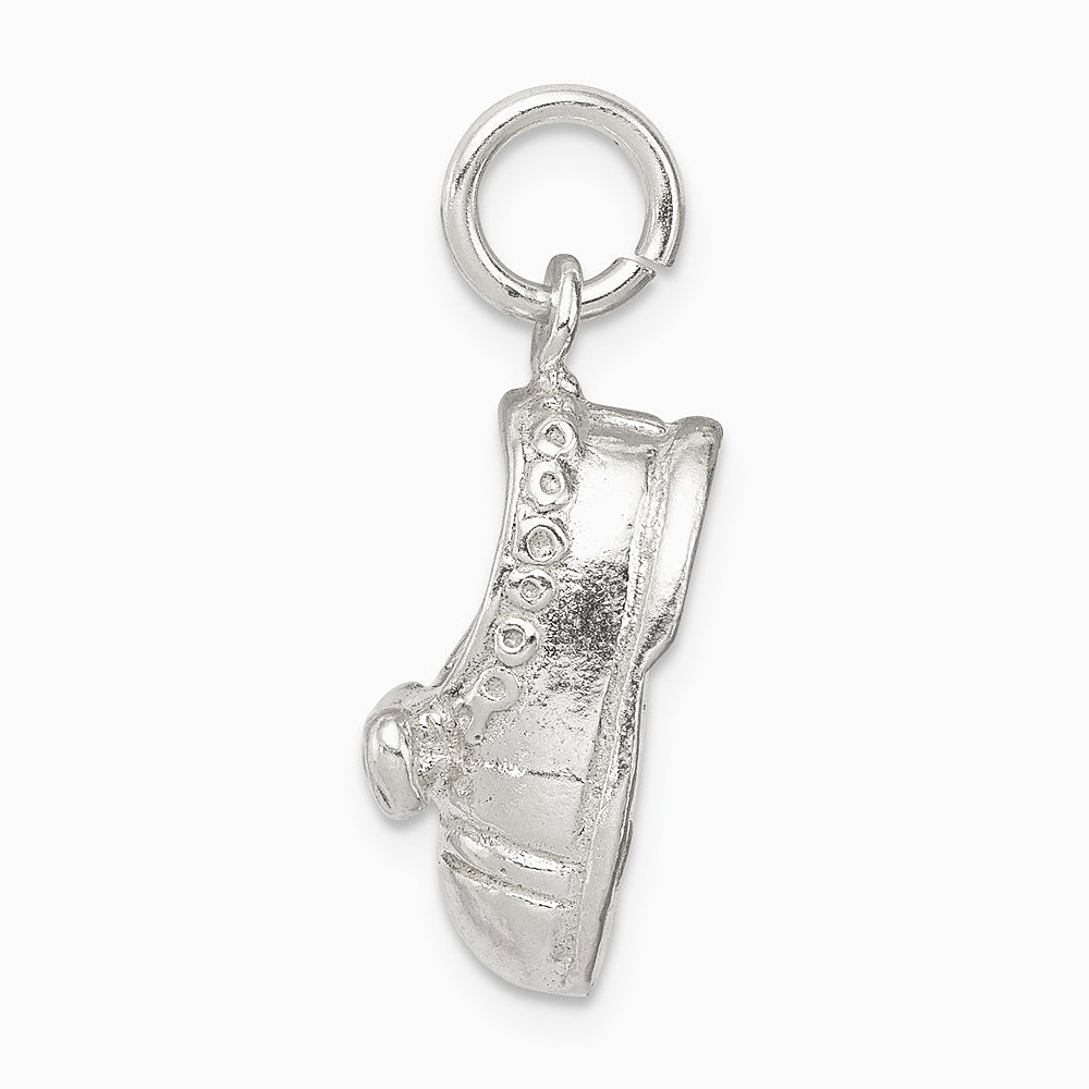 Sterling Silver Baby Shoe Charm - Product Photo