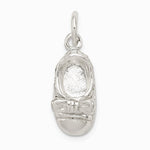 Sterling Silver Baby Shoe Charm - Product Photo