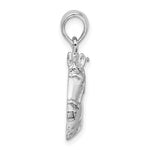 Sterling Silver Rhodium-plated Polished Horse Head Pendant - Product Photo