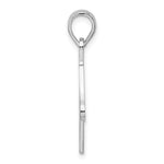 Sterling Silver Rhodium-plated Polished Cut-out Horse Head Pendant - Product Photo