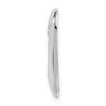 Sterling Silver Rhodium-plated Polished Large Floating Heart Pendant - Product Photo