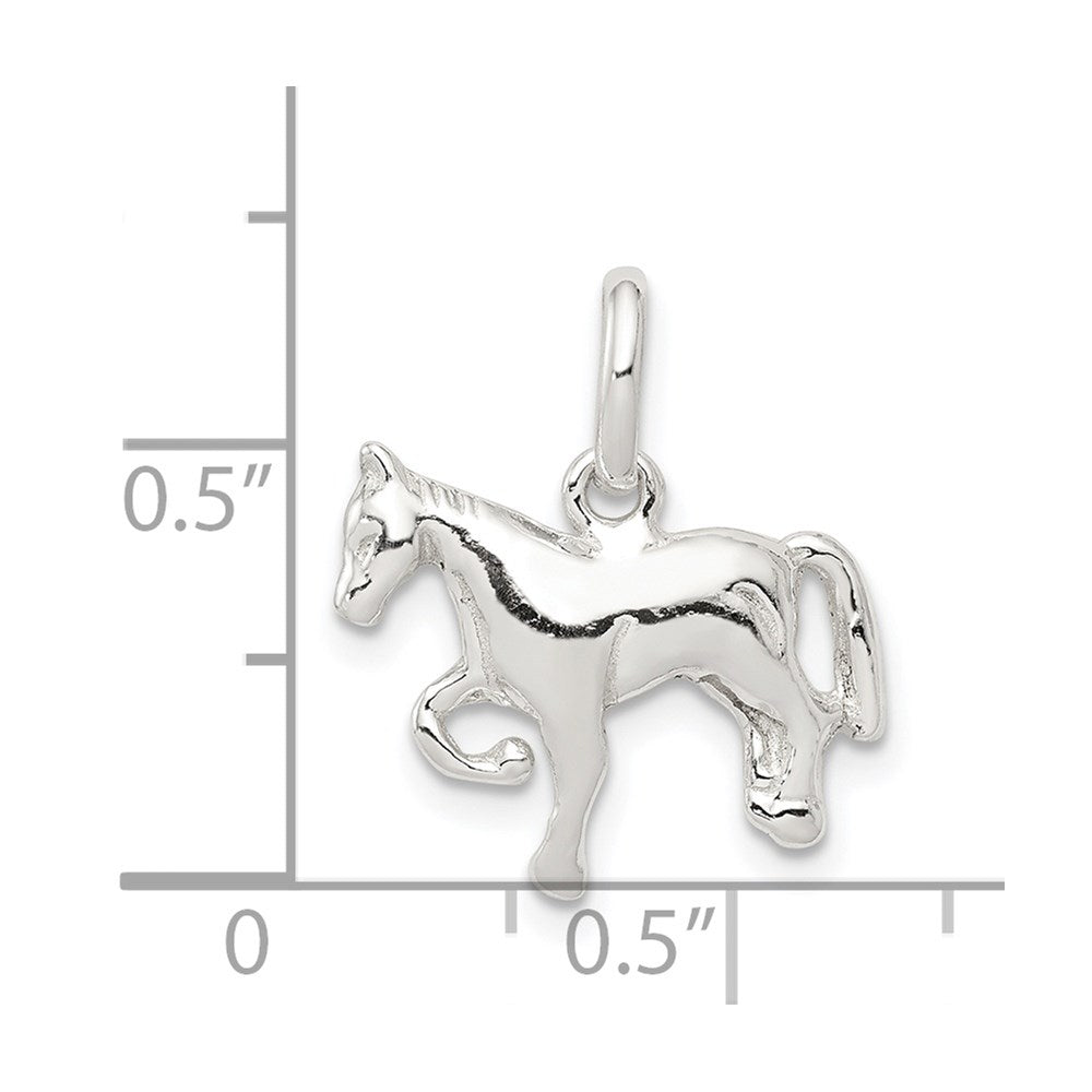 Sterling Silver Horse Charm - Product Photo