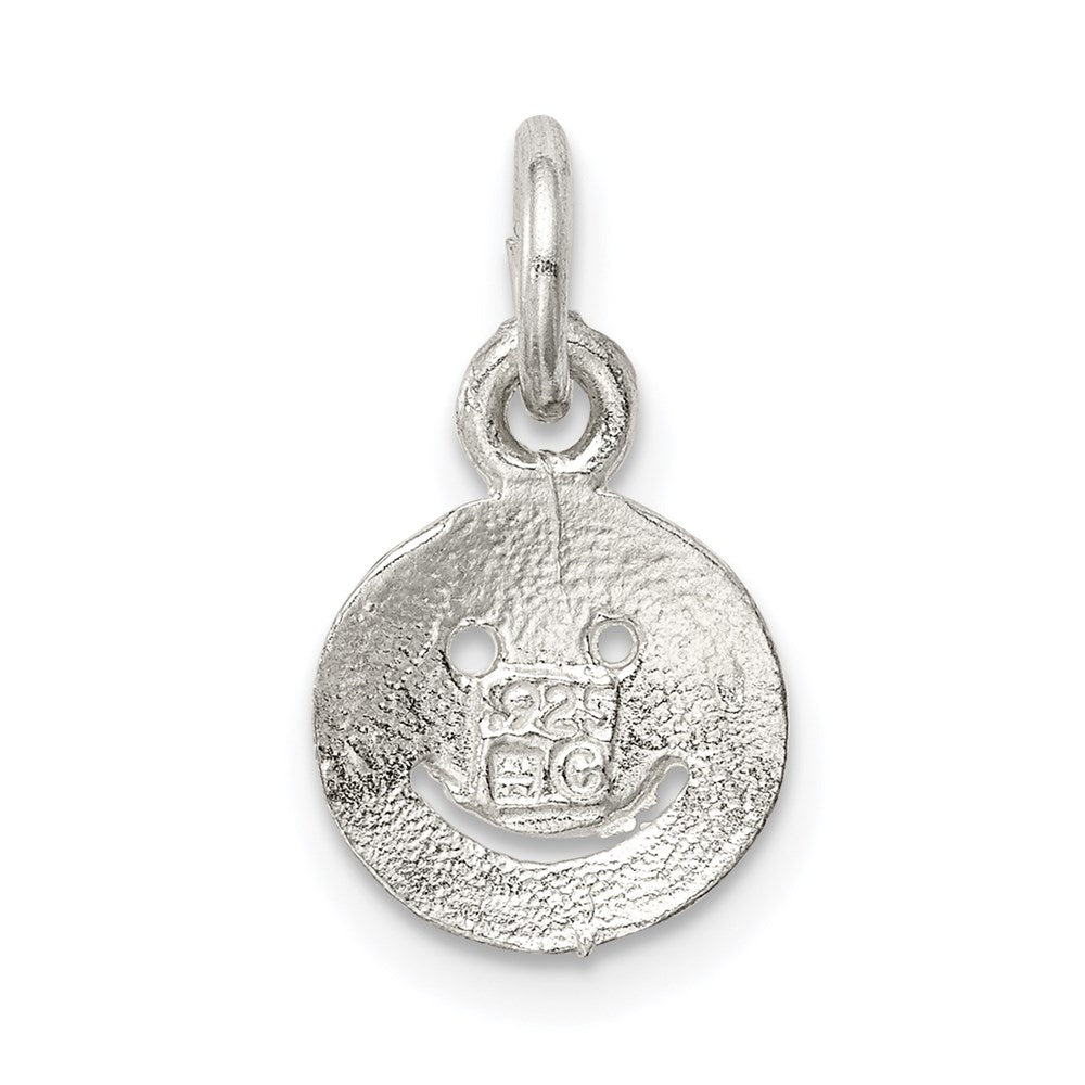 Sterling Silver Smiley Face Charm - Product Photo