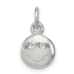 Sterling Silver Smiley Face Charm - Product Photo