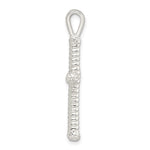 Sterling Silver Polished Twisted Hollow Latin Cross Pendant - Product Photo