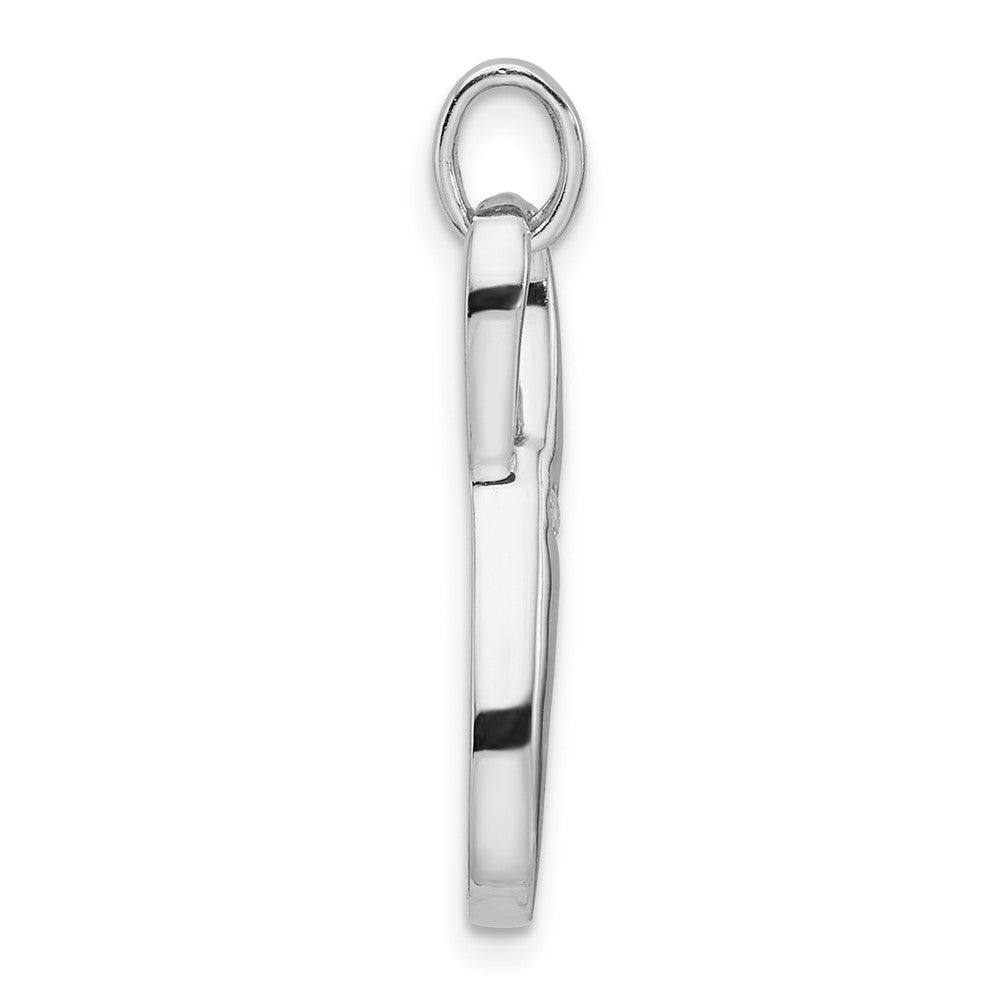 Sterling Silver Rhodium-plated with CZ Infinity Symbol Pendant - Product Photo