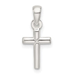 Sterling Silver Polished Cross Pendant - Product Photo