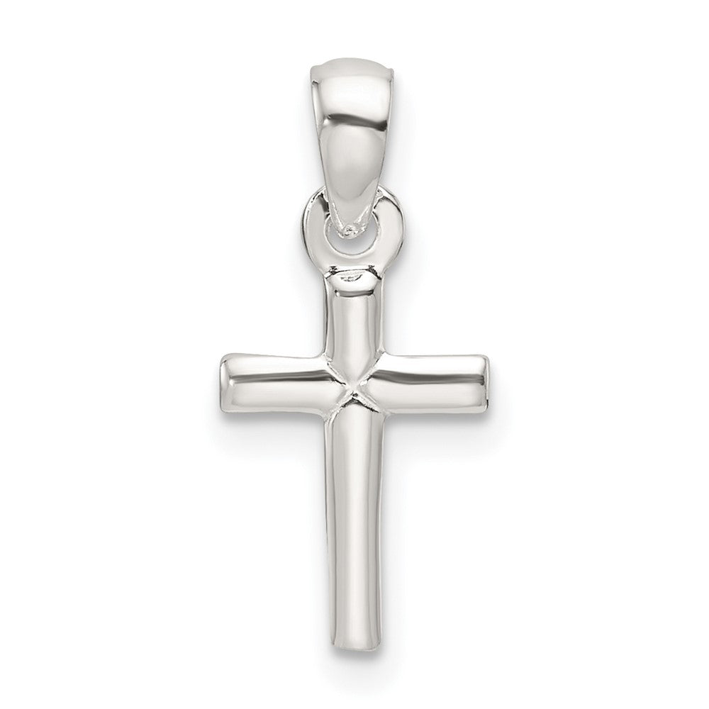 Sterling Silver Polished Cross Pendant - Product Photo