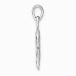 Sterling Silver Rhodium-plated Polished Leo Zodiac Pendant - Product Photo