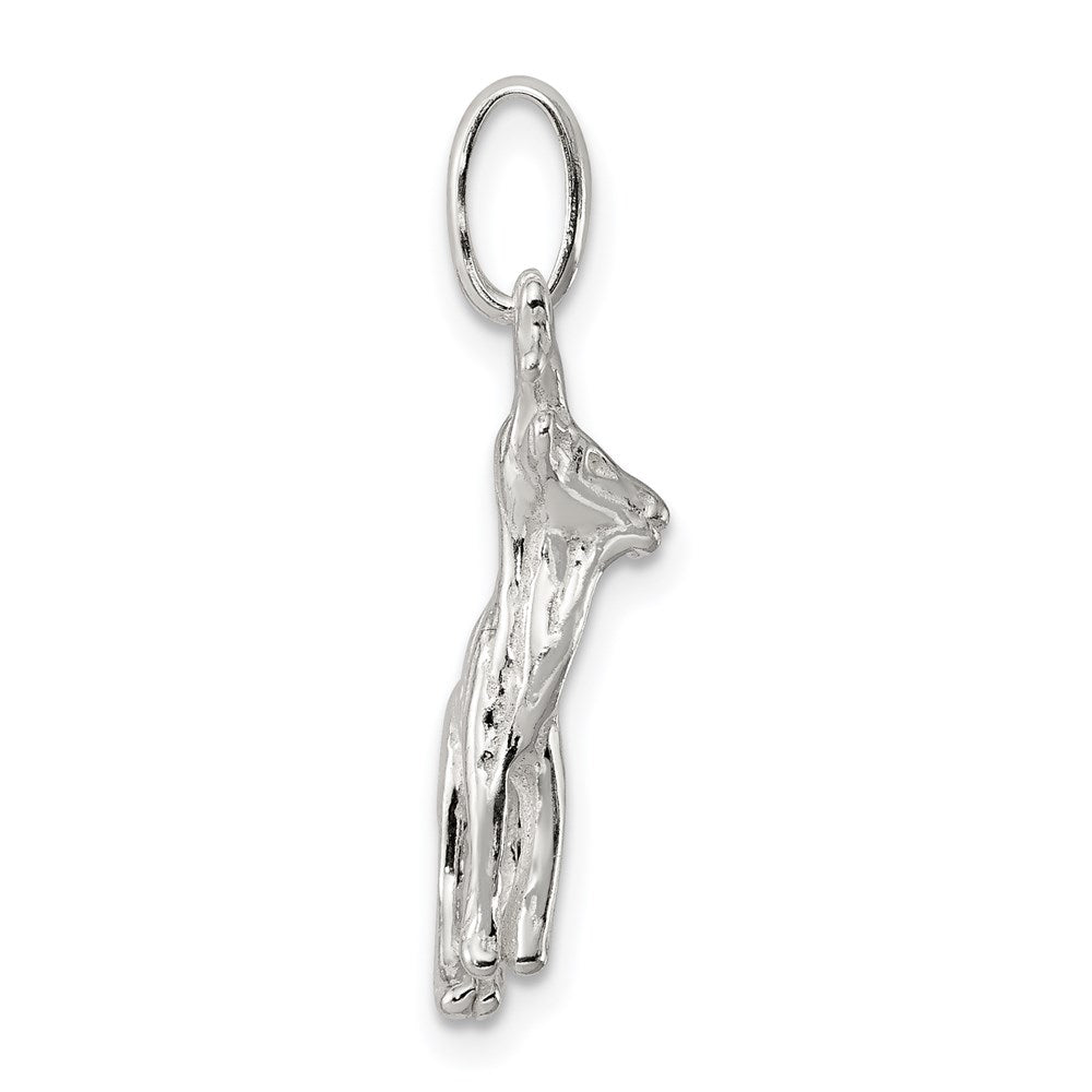 Sterling Silver Deer Charm - Product Photo