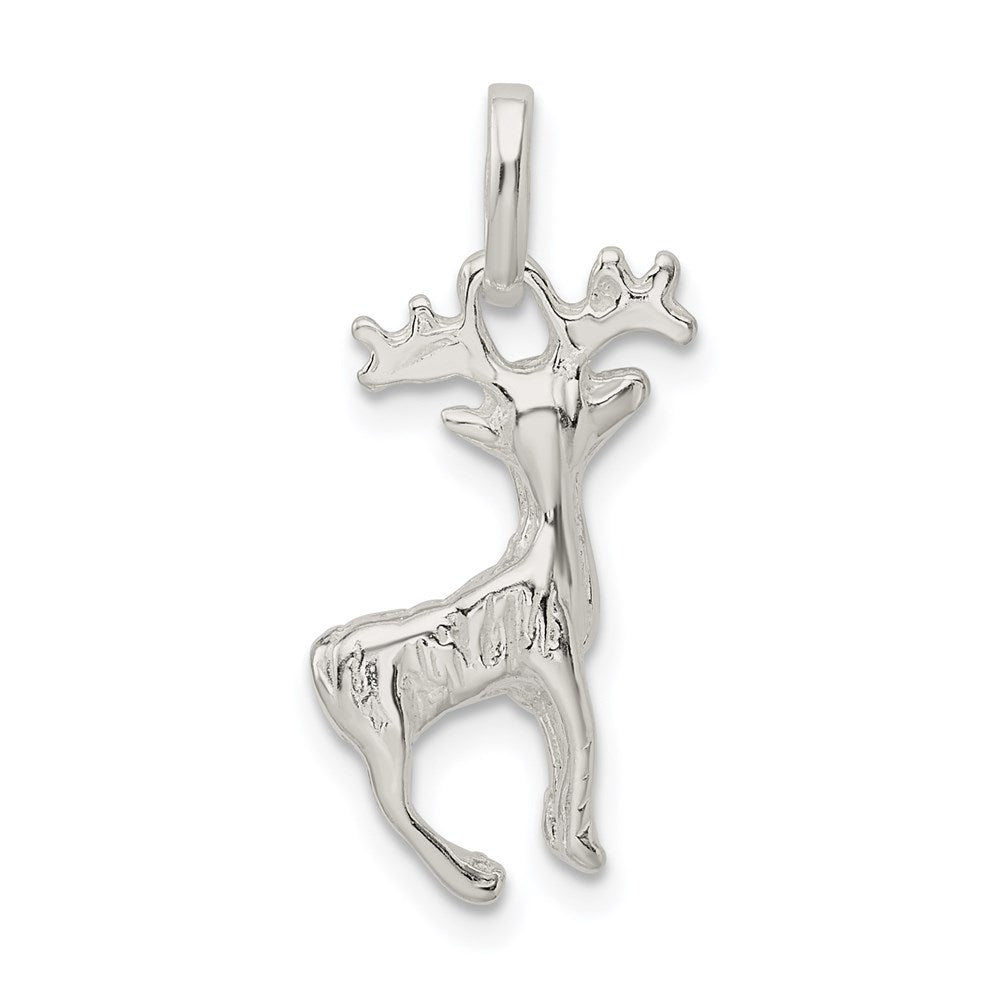 Sterling Silver Deer Charm - Product Photo