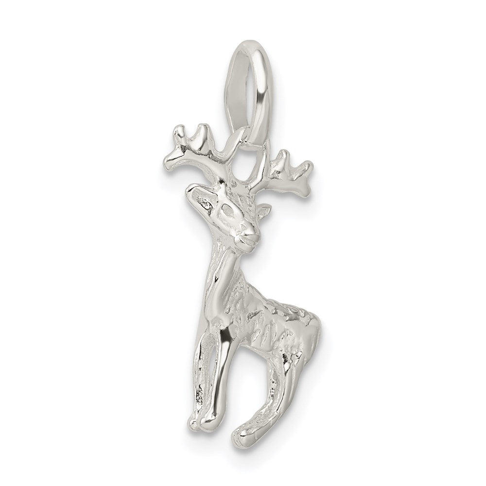 Sterling Silver Deer Charm - Product Photo