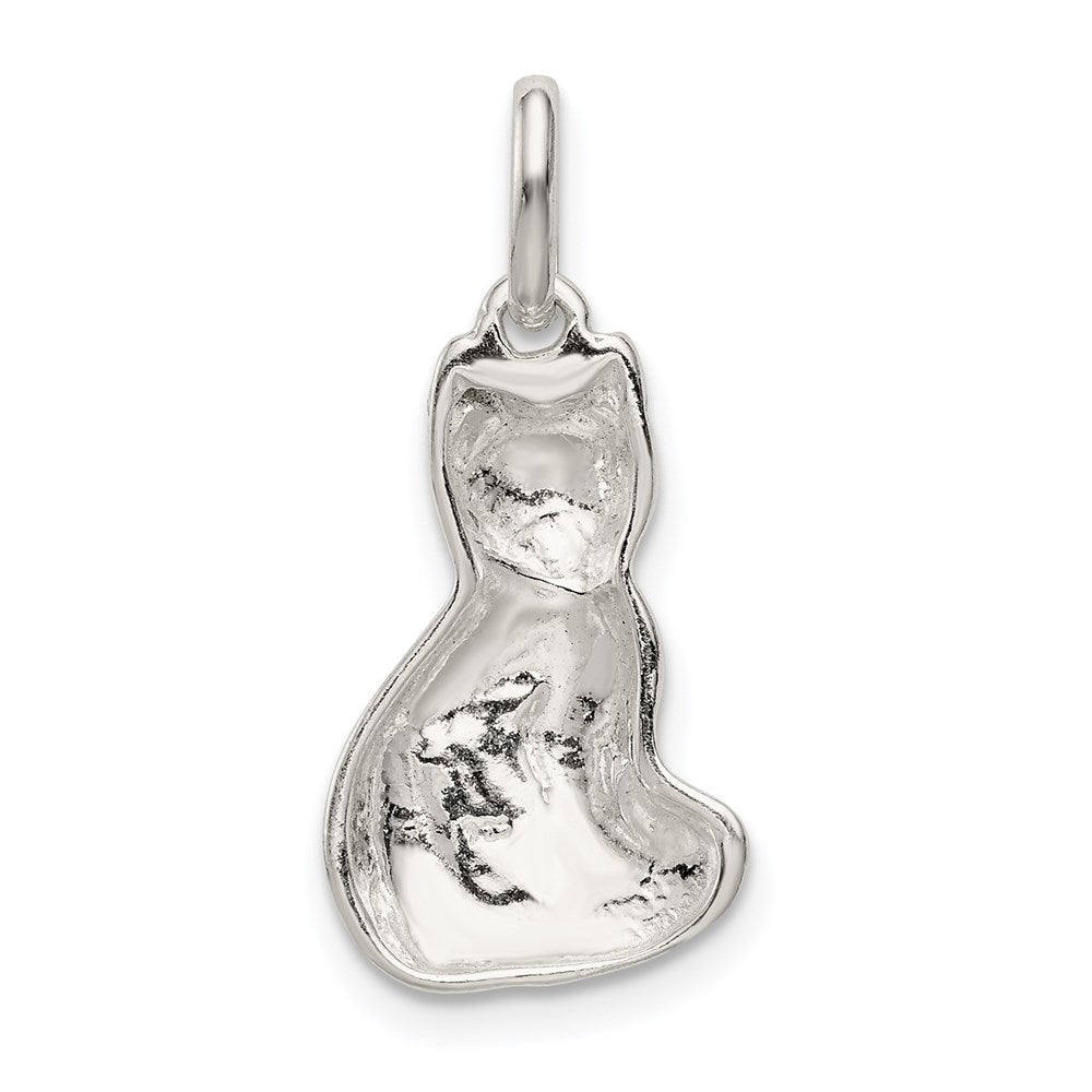 Sterling Silver Cat Charm - Product Photo