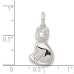 Sterling Silver Cat Charm - Product Photo