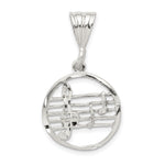Sterling Silver Music Staff Charm - Product Photo