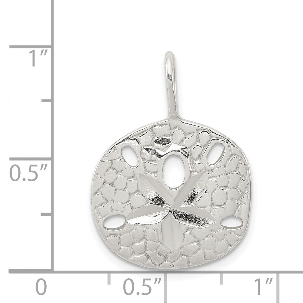 Sterling Silver Sand Dollar Charm - Product Photo
