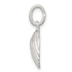Sterling Silver Diamond-Cut Shell Charm - Product Photo
