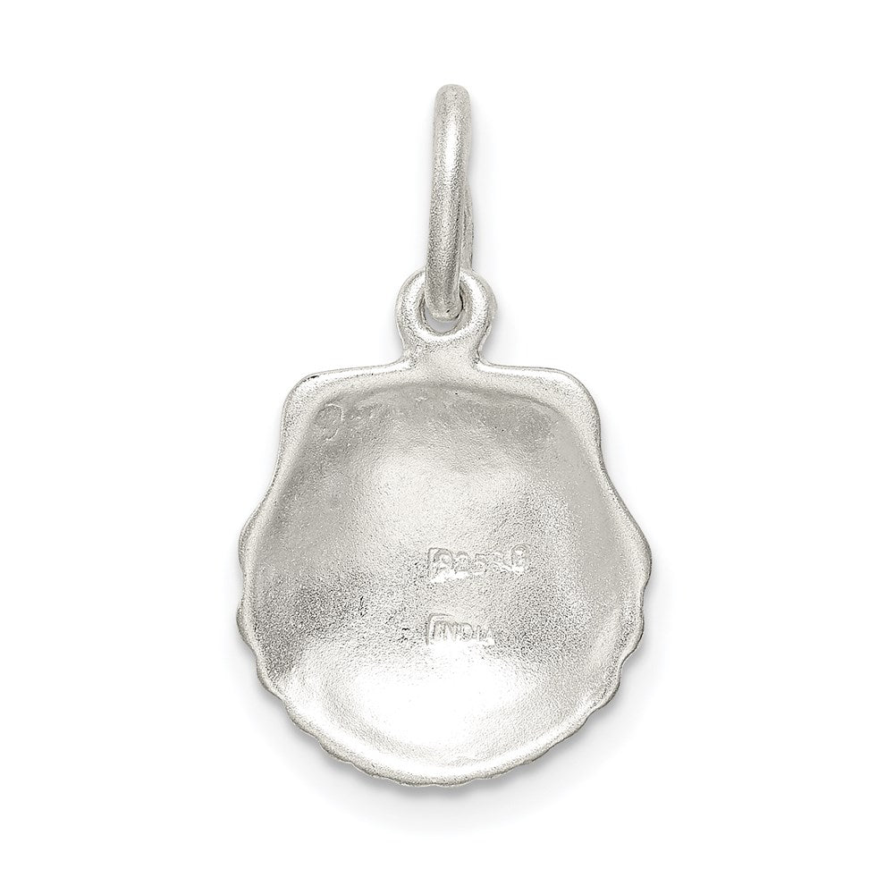 Sterling Silver Diamond-Cut Shell Charm - Product Photo