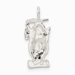 Sterling Silver Graduation Owl Charm - Product Photo