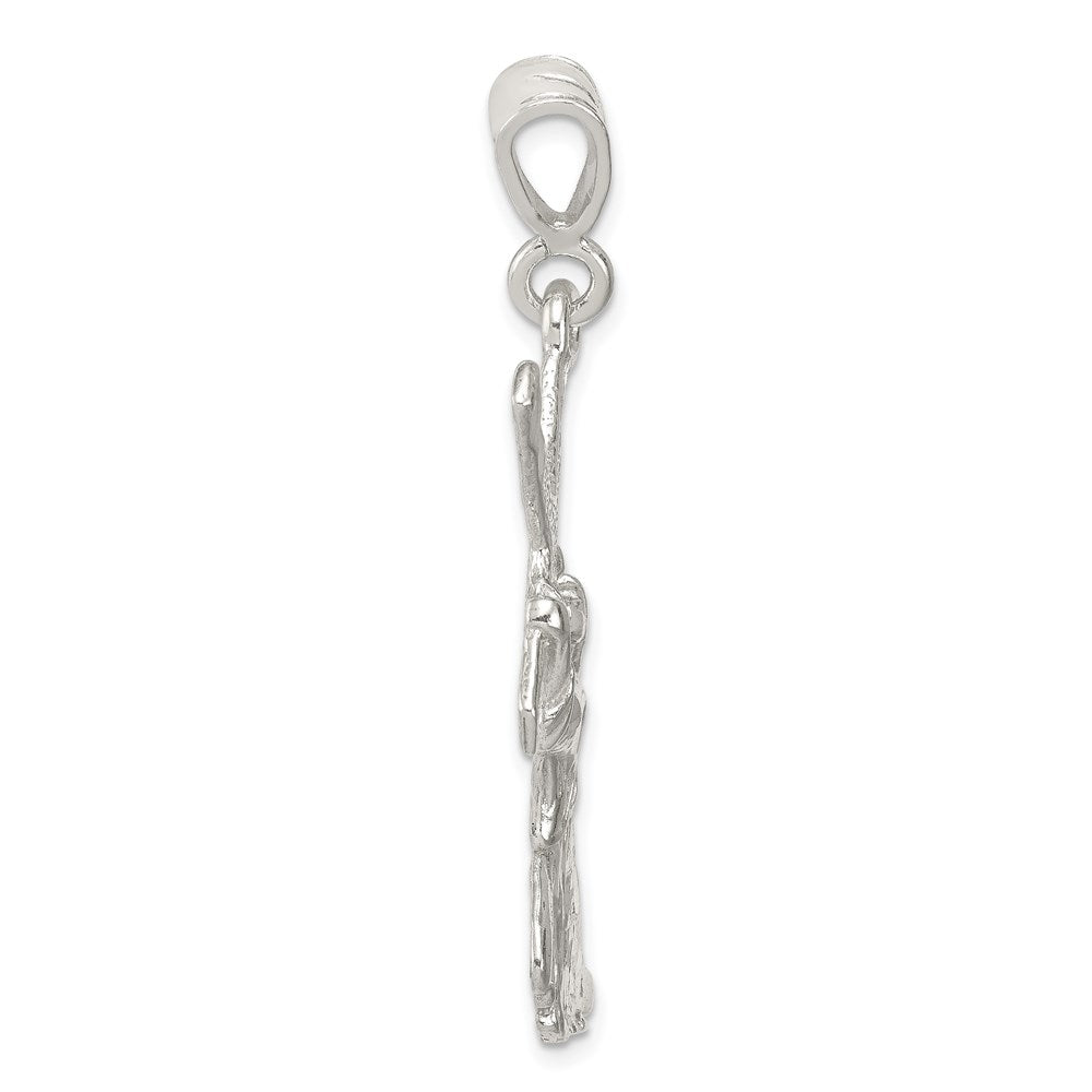 Sterling Silver St. Andrew Cross Pendant - Product Photo